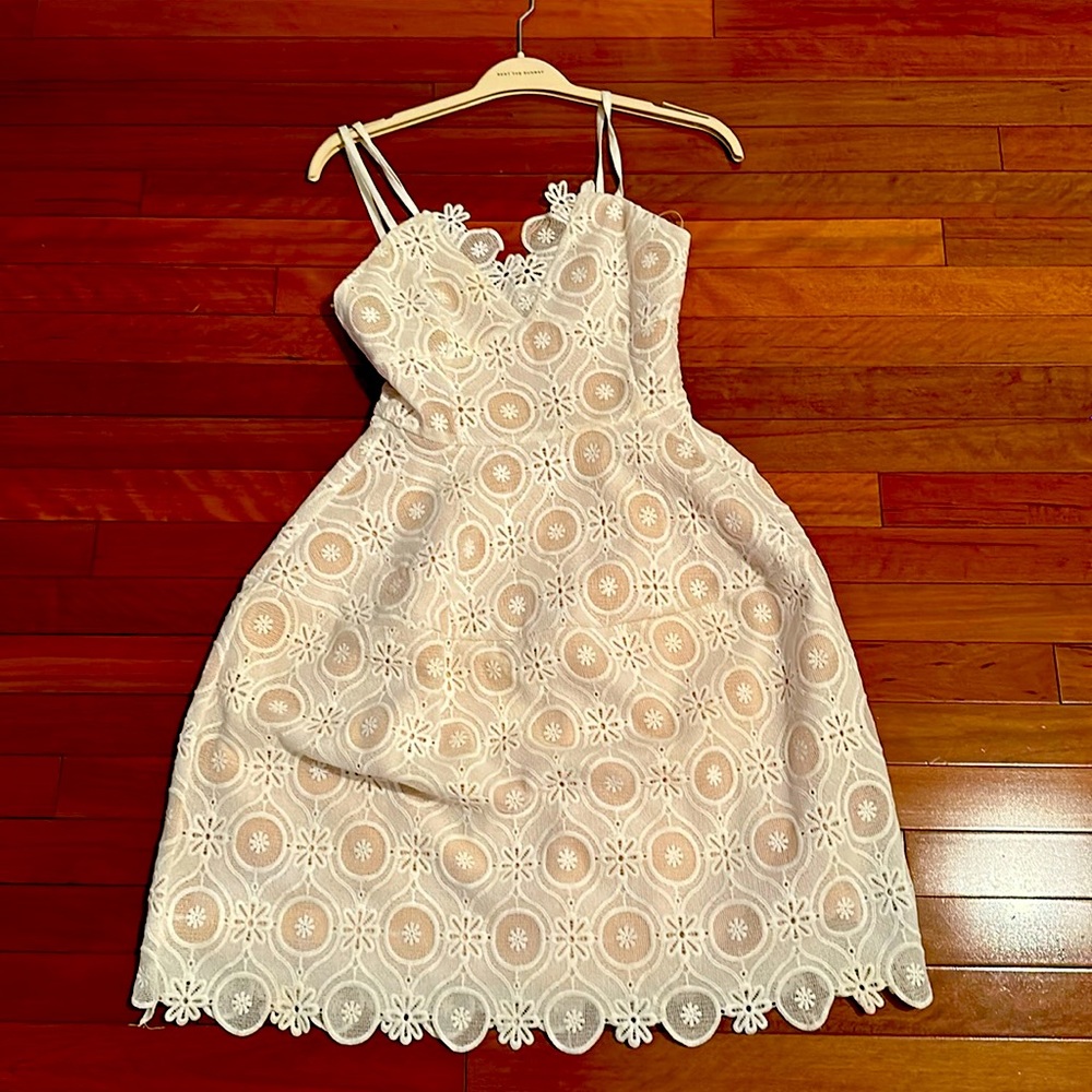 Elliatt White fit and flare dress